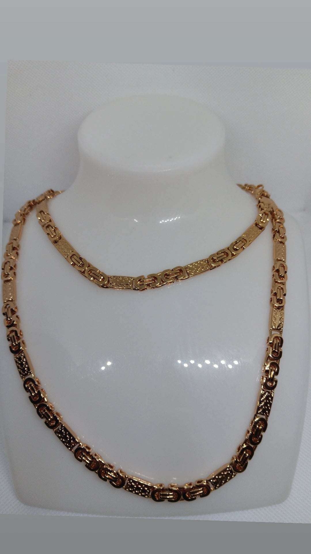 Set de cadena y pulsera 6 mm -Unisex- Stainless Steel