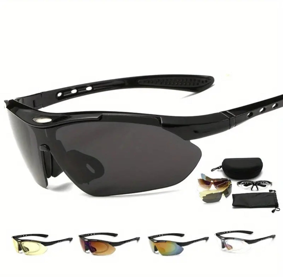 Gafa Polarizada con 5 lentes y accesorios -Unisex-